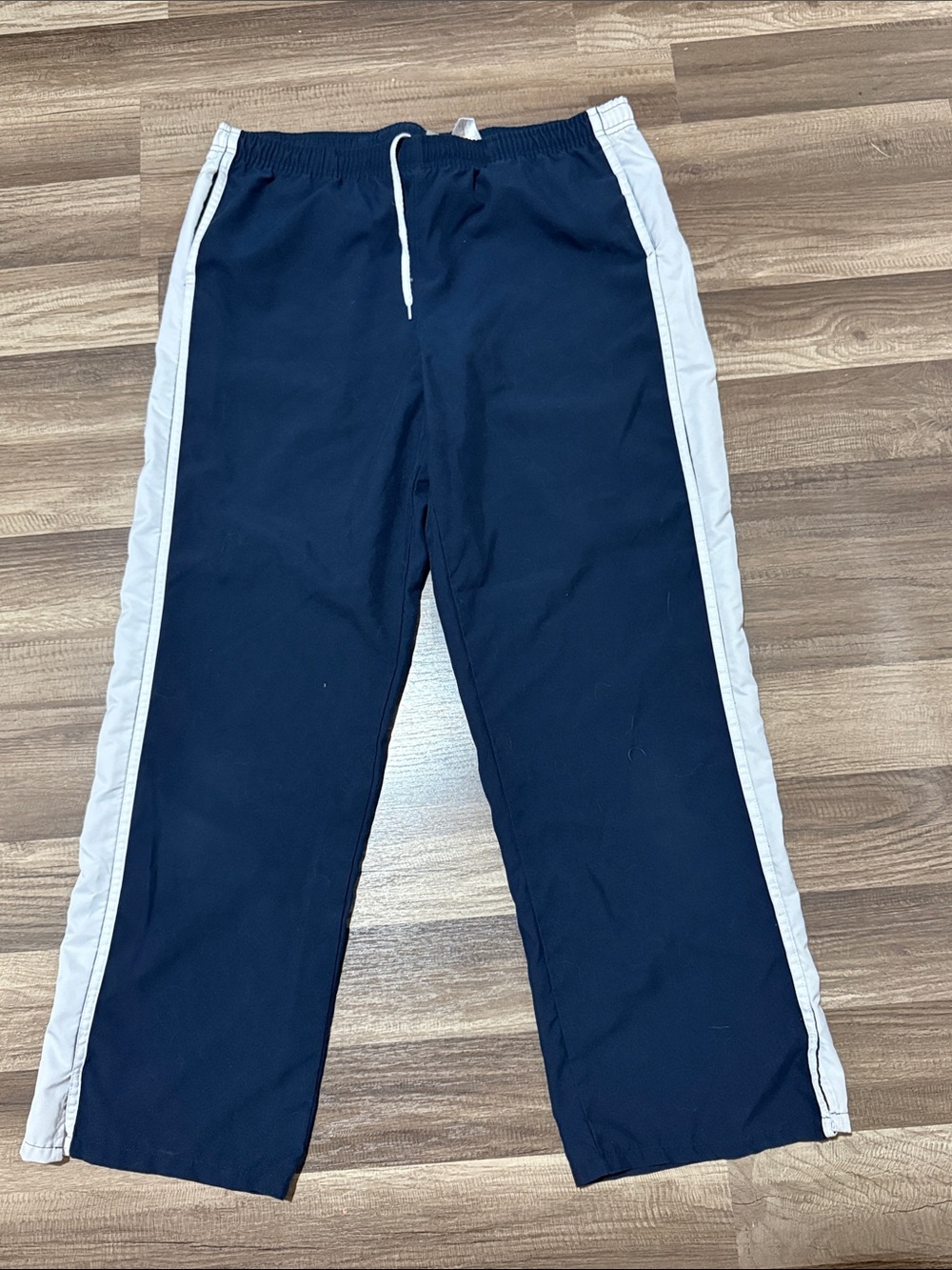 Y2k Nike White Striped Athletic Pants